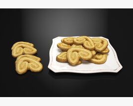 Butter Cookies Display 3D模型