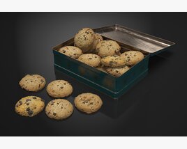Chocolate Chip Biscuit Treats Modello 3D