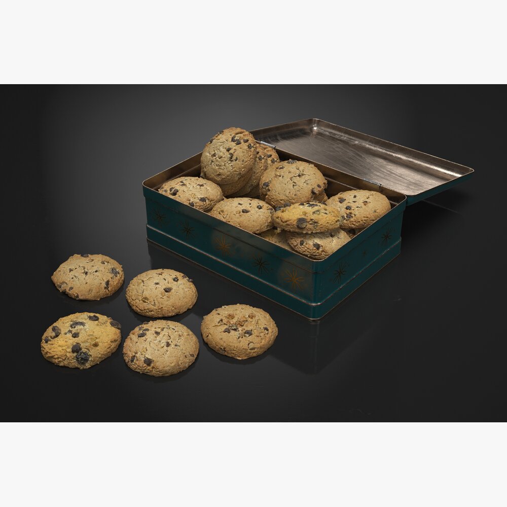 Chocolate Chip Biscuit Treats 3D-Modell