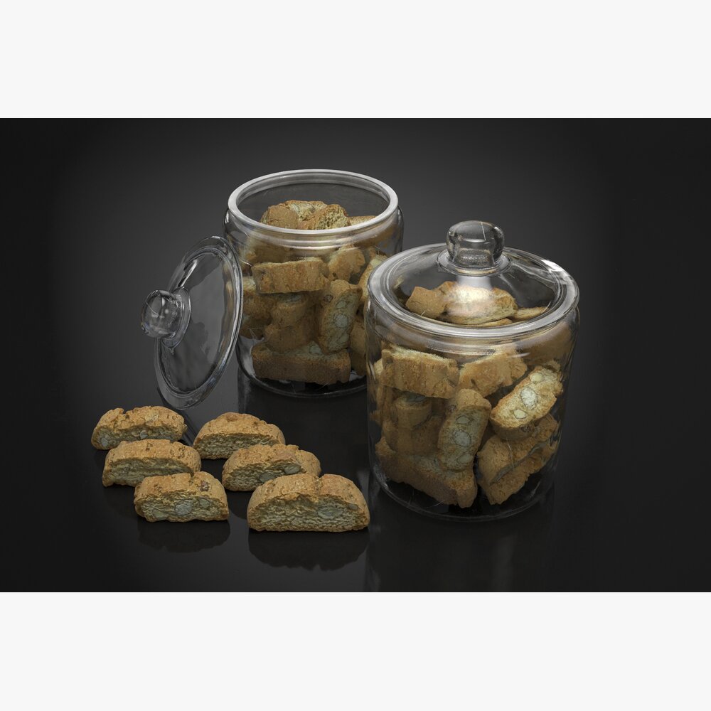 Glass Cookie Jars 3D model