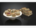 Assorted Pastries Platter 3d model