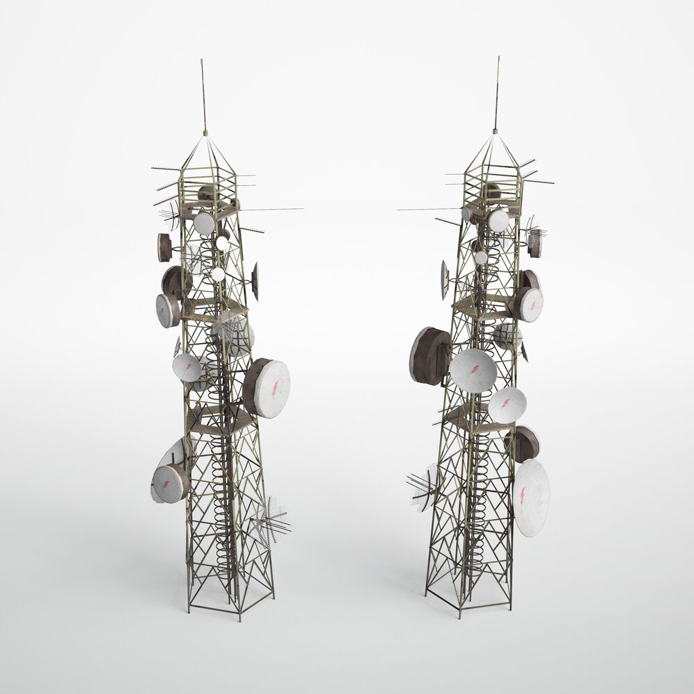 Antenna Towers 10 3Dモデル