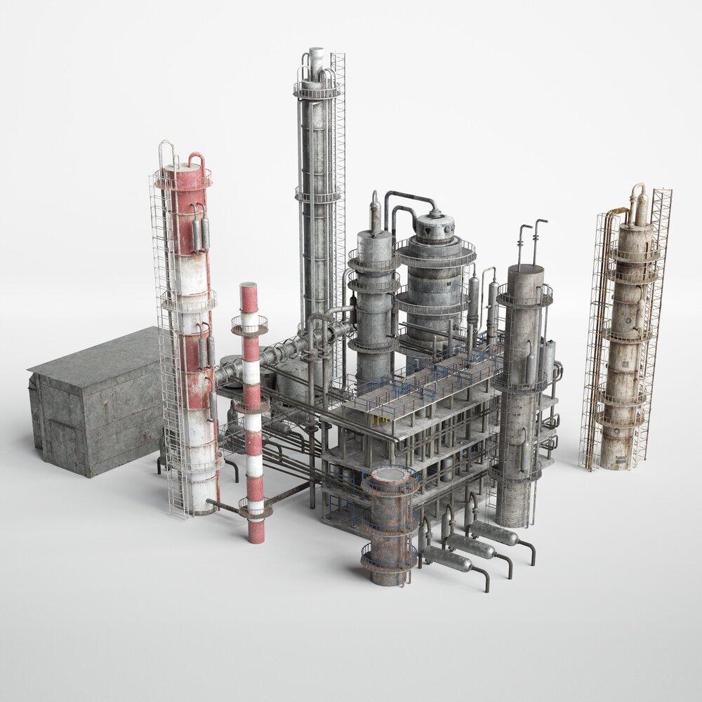 Refinery 02 3D 모델 
