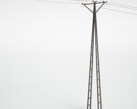 Electricity Pylon Standing Tall 3D-Modell