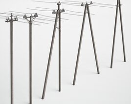 Utility Poles 3D-Modell