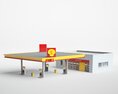 Gas Station Modello 3D