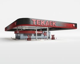 Gas Station 02 3D 모델 