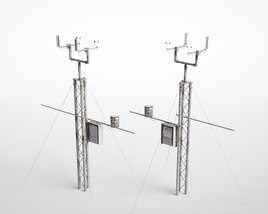 Automatic Weather Station 3D 모델 