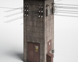Tower Station 3D 모델 