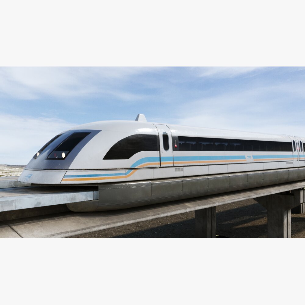 High-Speed Train 3D-Modell