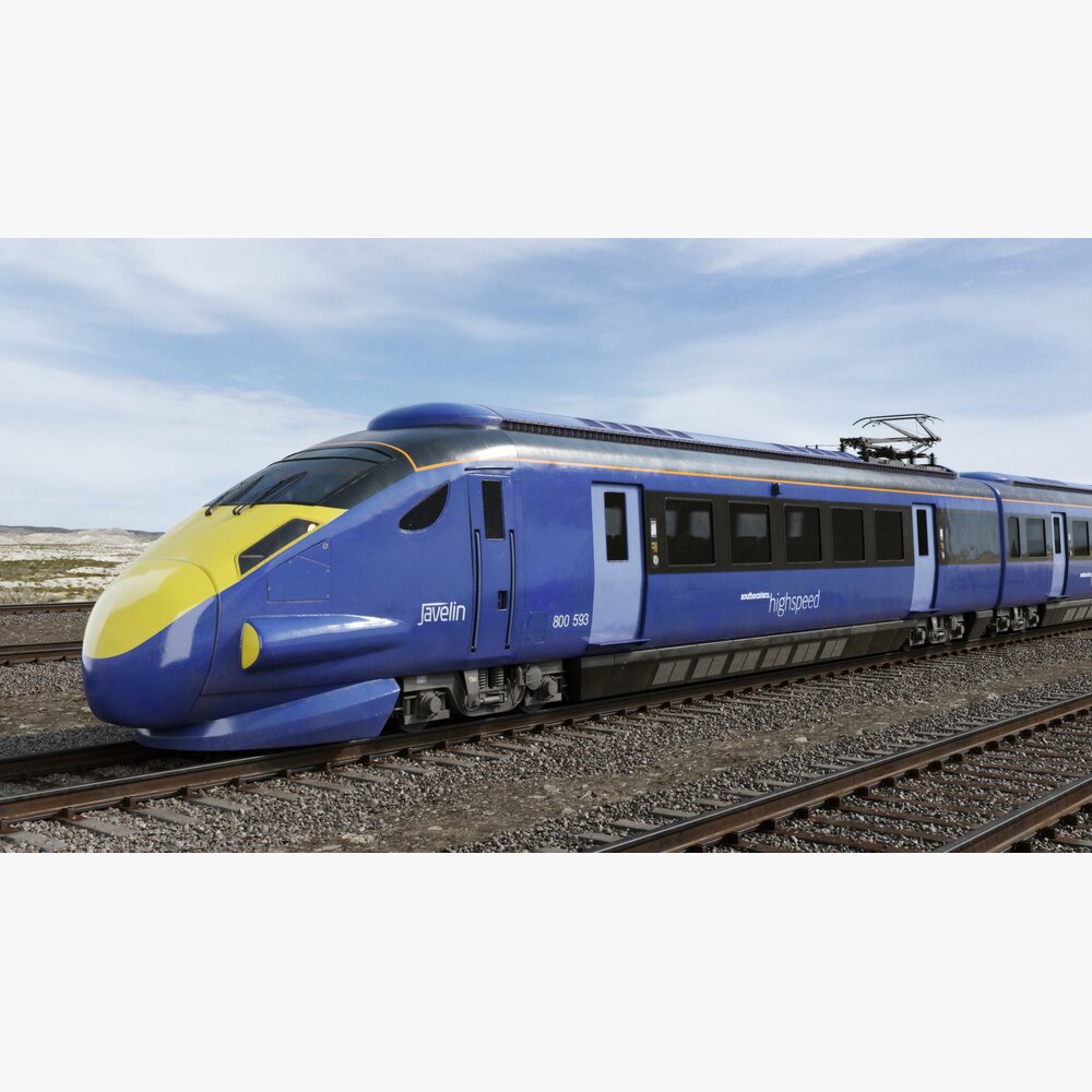 Modern Electric Train Modello 3D