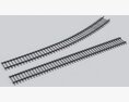Railroad Tracks 3D-Modell