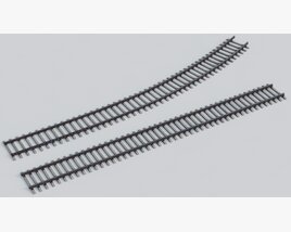 Railroad Tracks Modello 3D