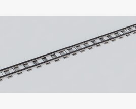 Railway Track 3D 모델 