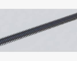 Railway Track 02 3D 모델 
