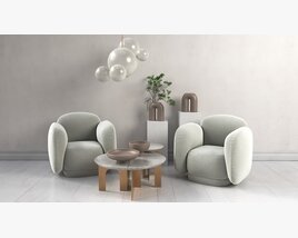 Modern Lounge Set 3Dモデル