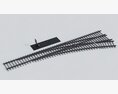 Railway Tracks Switch 3D 모델 