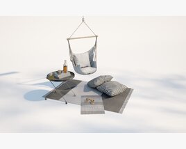 Modern Outdoor Swing Chair 3Dモデル
