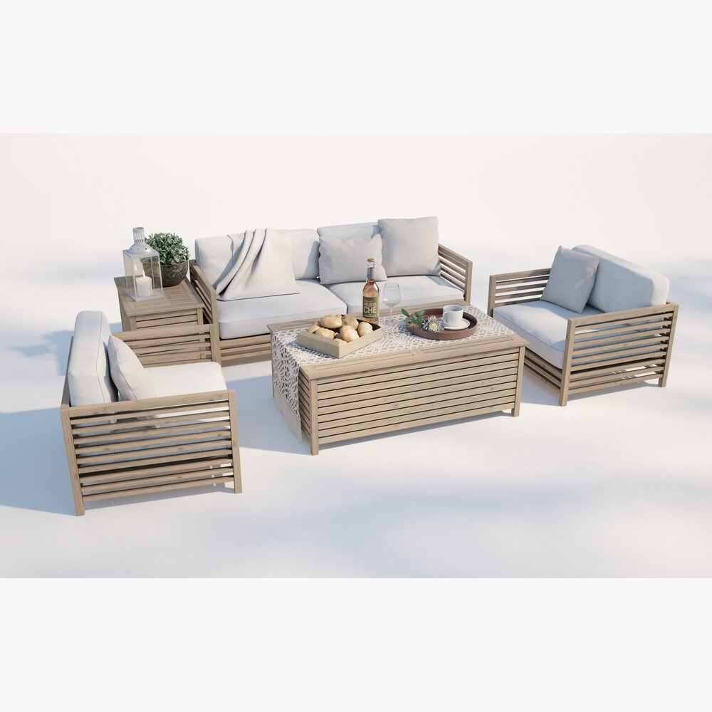 Outdoor Lounge Set Modèle 3D