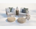 Outdoor Furniture Set 3D-Modell
