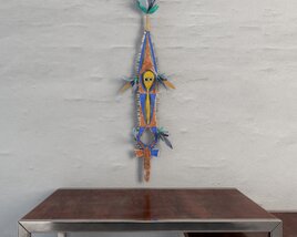 Colorful Wall-Hanging Dreamcatcher 3D модель