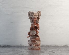 Pre-Columbian Terracotta Figurine 3D модель