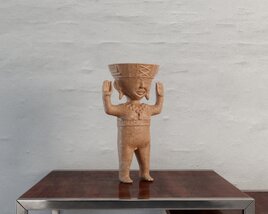 African Sculpted Figurine Modèle 3D