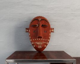 African Traditional Tribal Mask 3D модель