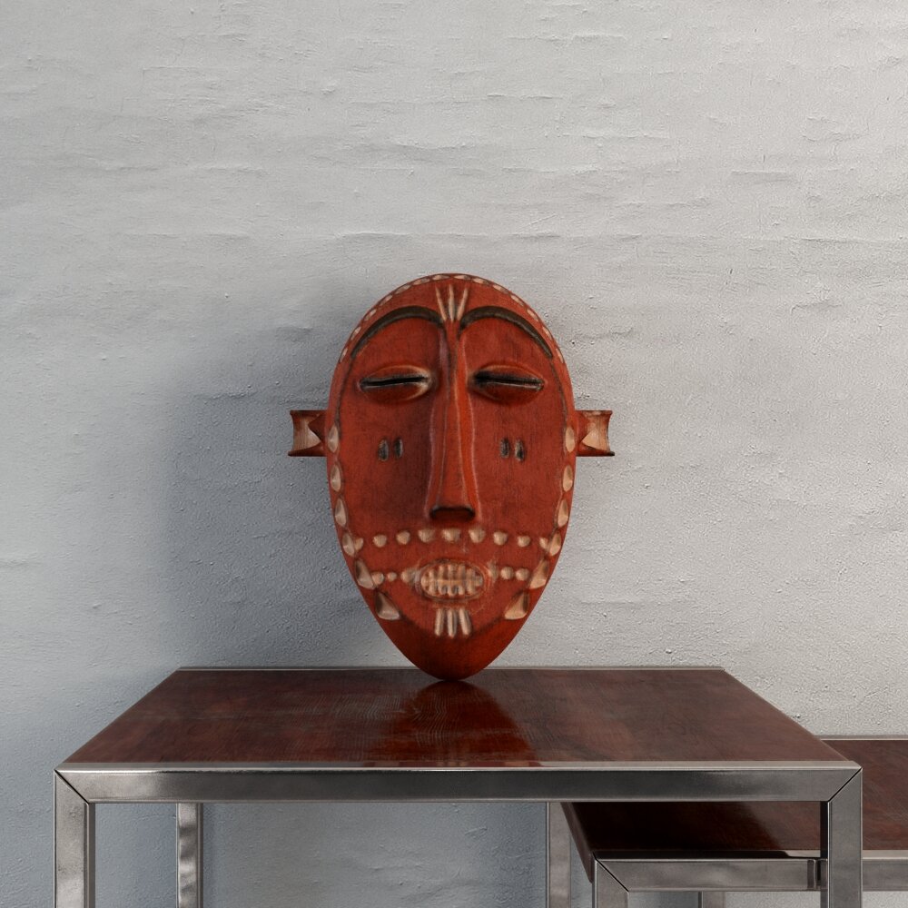 African Traditional Tribal Mask 3D модель