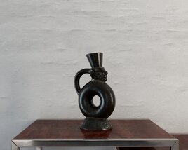 Vintage Circular Vase 3D model