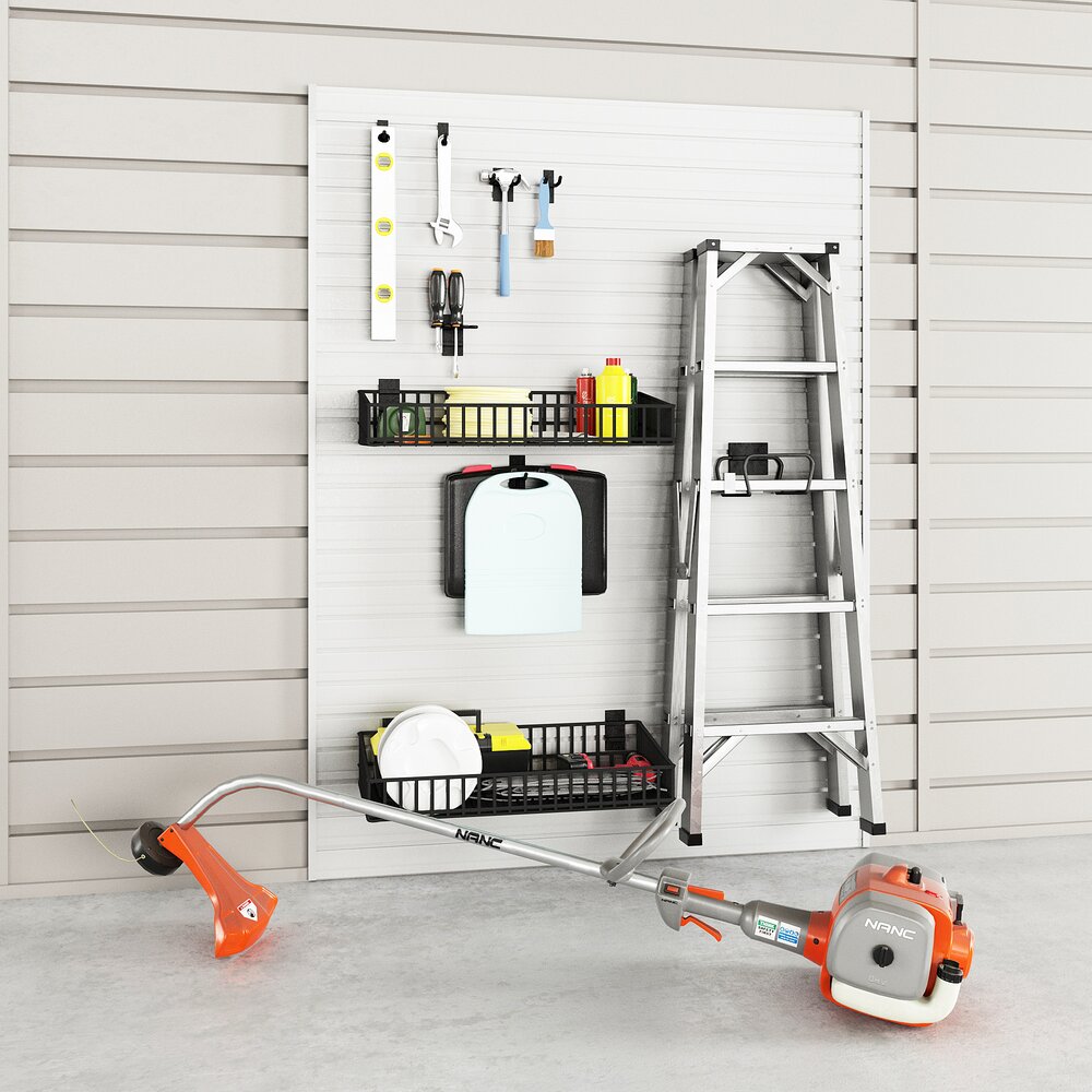 Organized Garage Tools and Equipment 3D 모델 