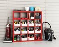 Organized Garage Storage Shelf Modelo 3d