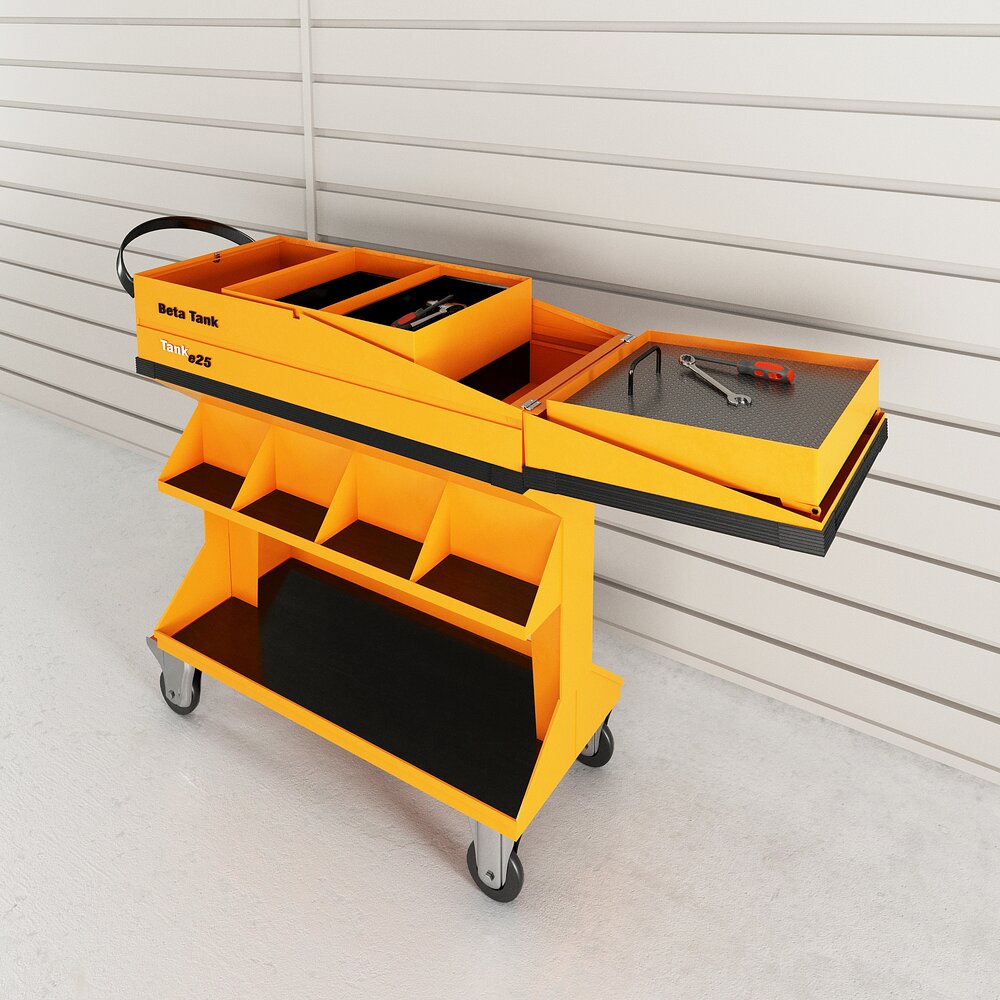 Rolling Tool Cart 3D-Modell
