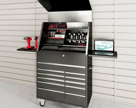 Professional Tool Chest and Workstation Modello 3D