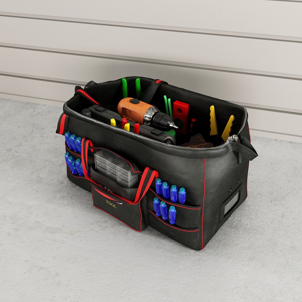 Portable Tool Organizer Bag Modello 3D