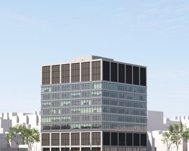 Modern Office Tower 03 3D 모델 