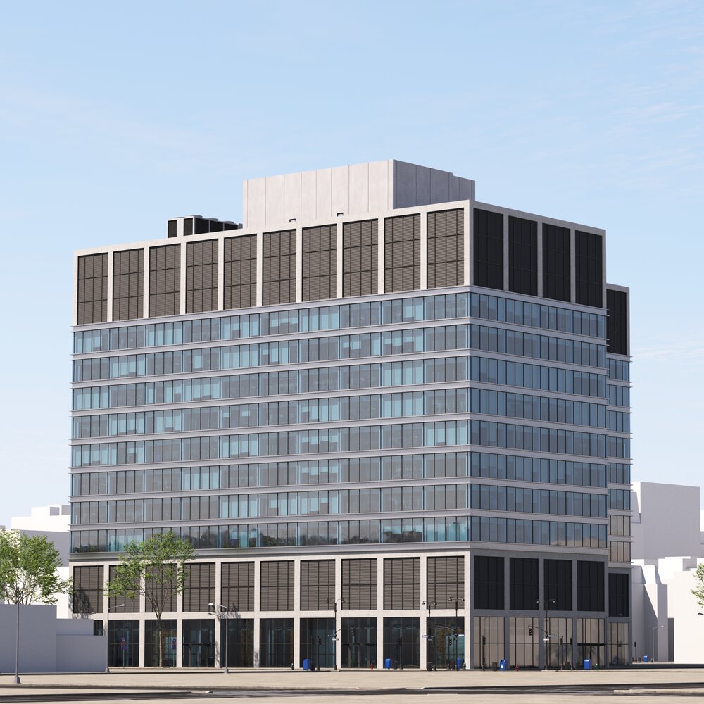 Modern Office Building 04 3D model