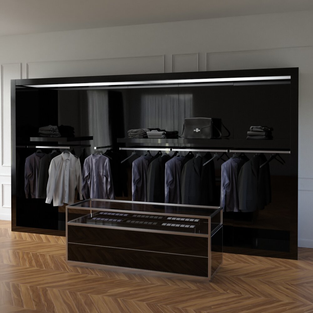 Clothes Store Interior 3D model