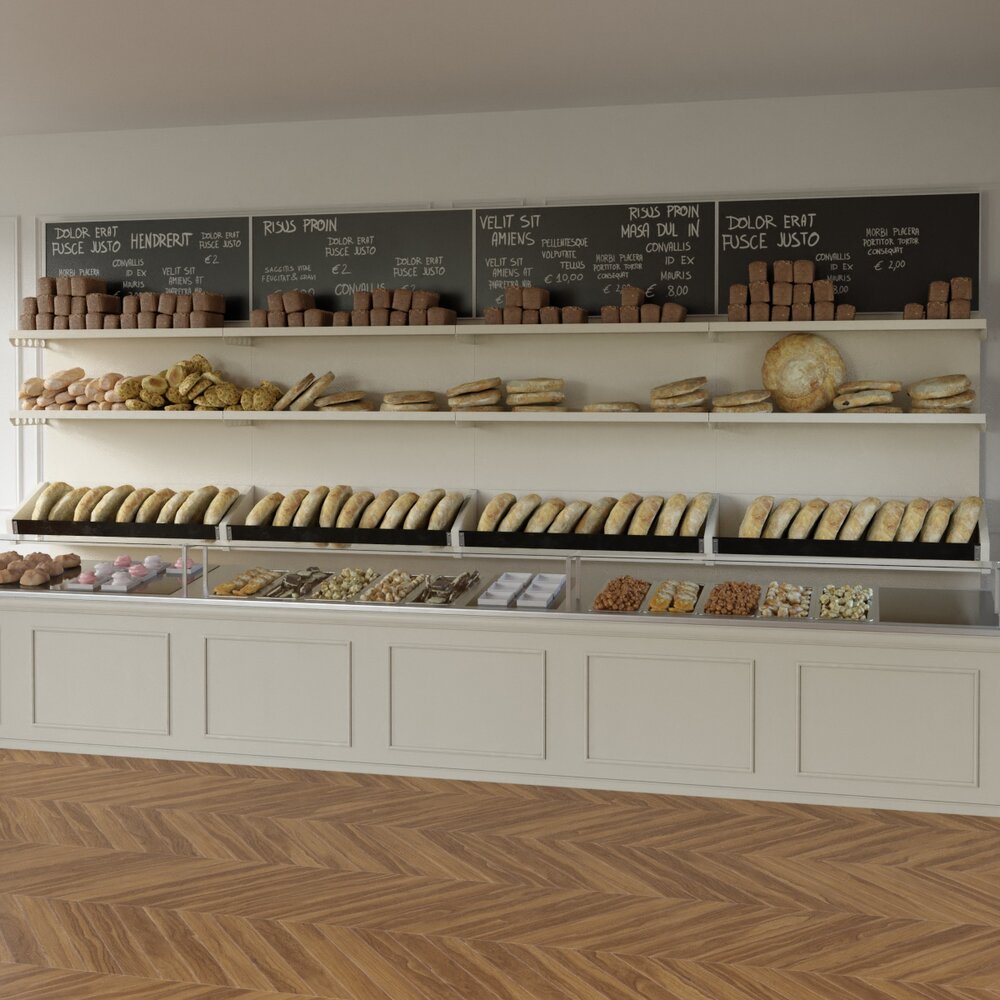 Bakery Delights Display 3D-Modell