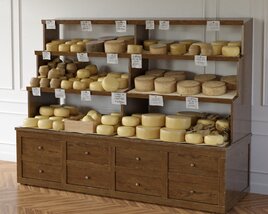 Cheese Display Cabinet Modèle 3D