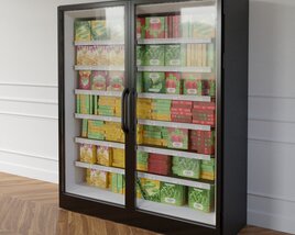 Store Refrigerator Display 3D模型