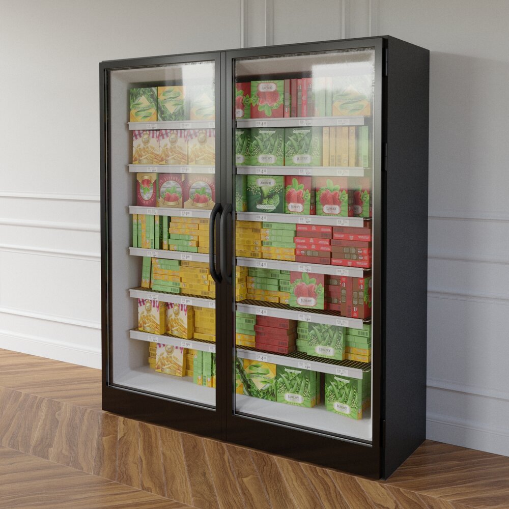 Store Refrigerator Display 3D-Modell