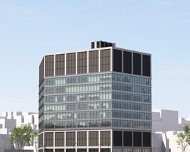 Modern Office Building 03 3D модель