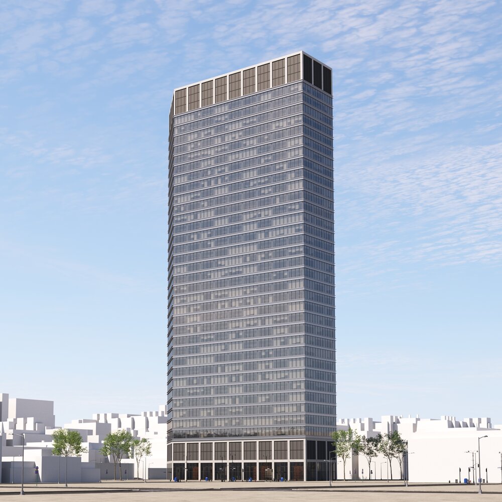 Modern High-Rise Building 02 3D模型