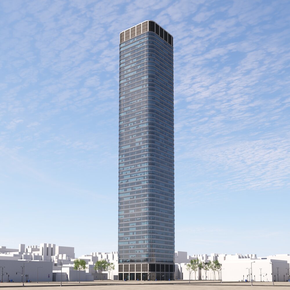 Modern Skyscraper Building 03 Modelo 3d