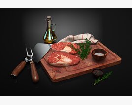 Steak Prep Essentials 3D 모델 