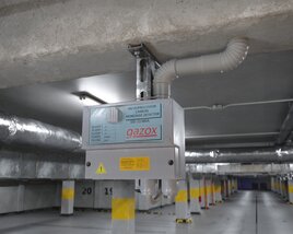 Underground Parking Ventilation System Modello 3D