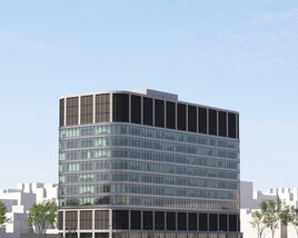 Modern Corporate Building Modèle 3D