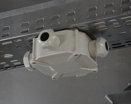 Ceiling-Mounted Security Camera Housing Modelo 3d
