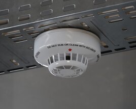 Ceiling-Mounted Smoke Detector 02 3D model